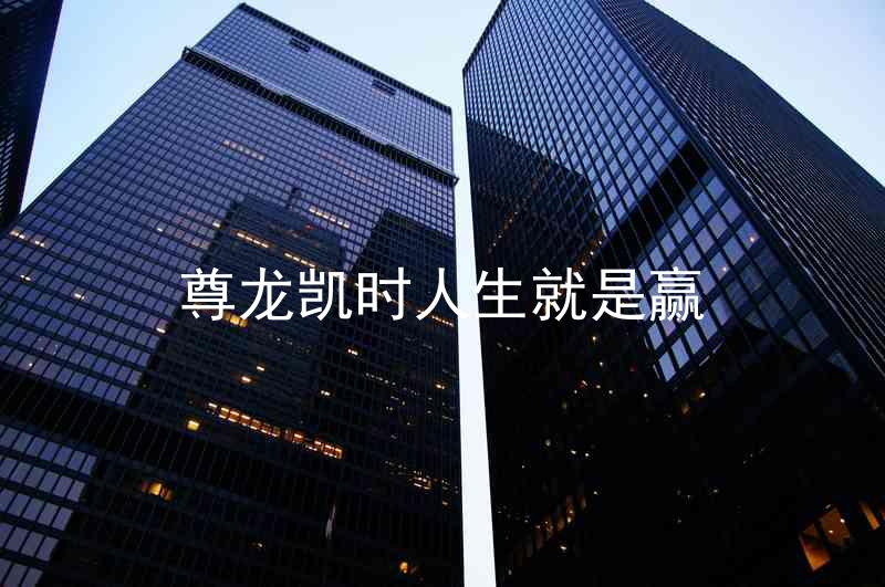 尊龙凯时人生就是赢